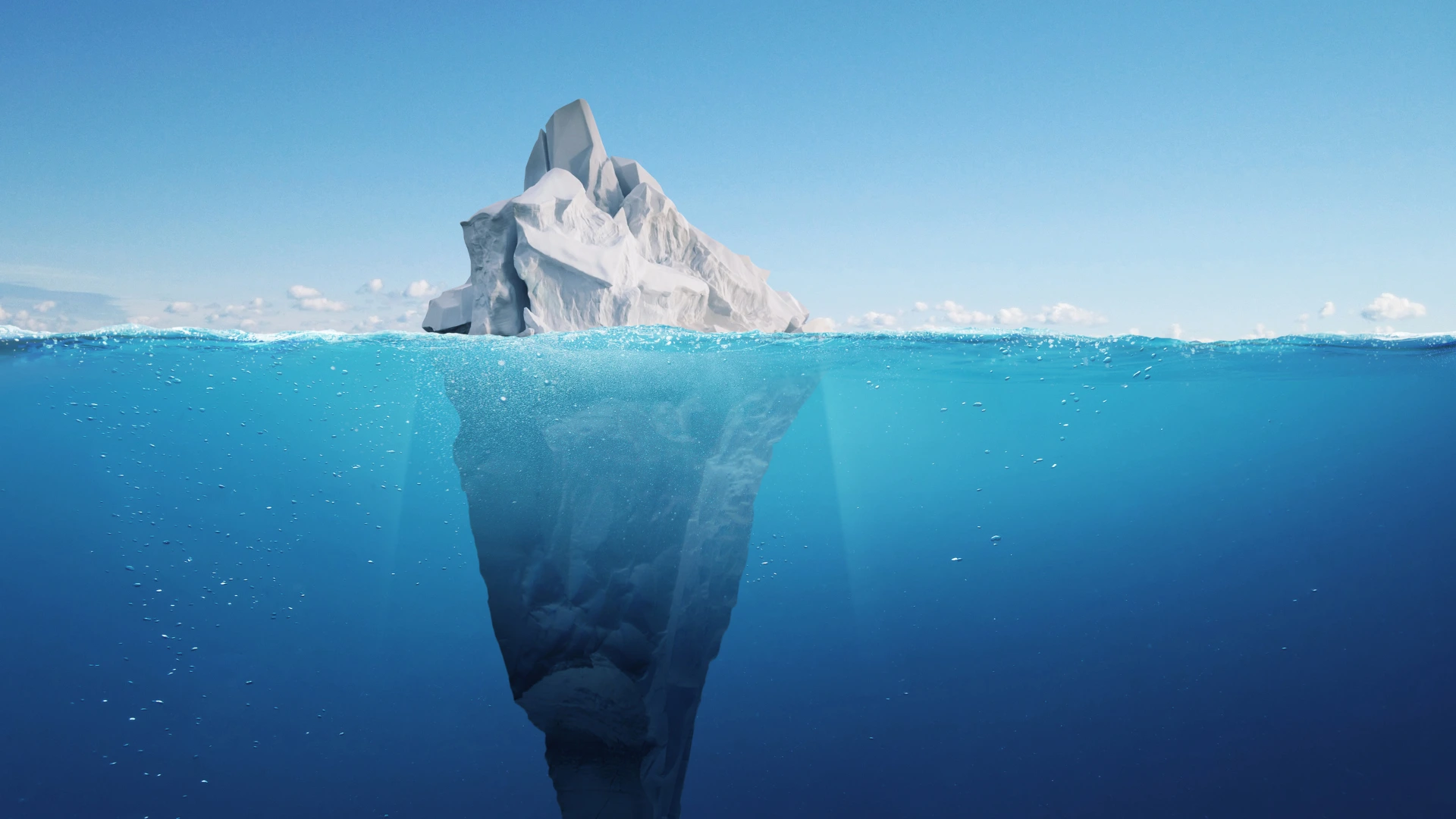 Illustration of hidden business assets contributing to company value