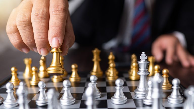 Man playing chess