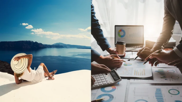 work vs holiday with adult children