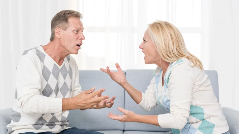 Couple arguing