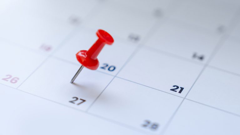pinned calendar
